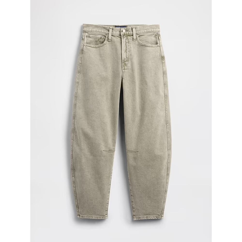 GAP High Rise Barrel Jeans, Size 12 - Picture 4 of 9
